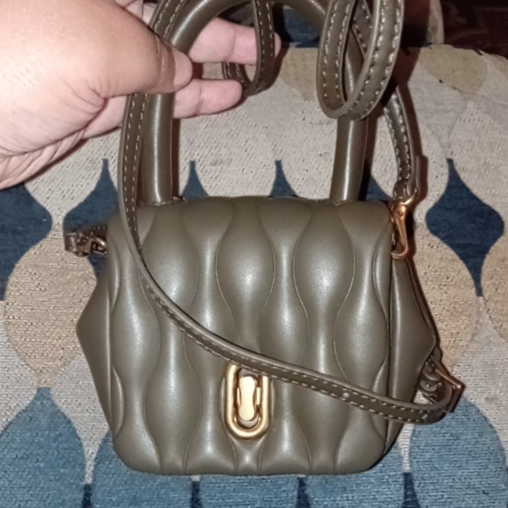Mini mini clay green crossbody bag